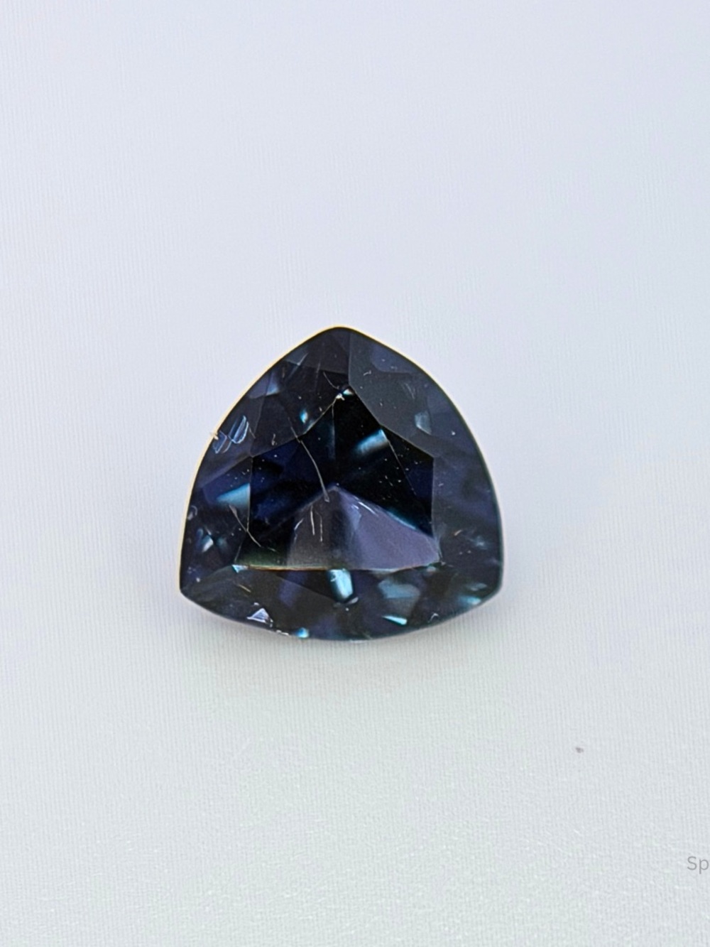 Loose Blue Spinel Gemstone Jewelry Making Supply Trillion Cut Collector Stone